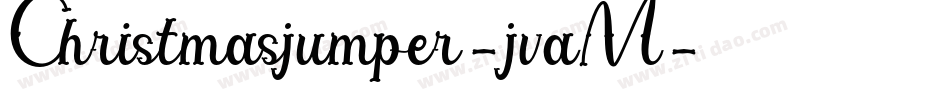 Christmasjumper-jvaM字体转换
