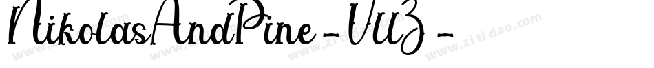 NikolasAndPine-VllZ字体转换
