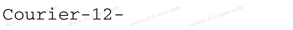 Courier-12字体转换