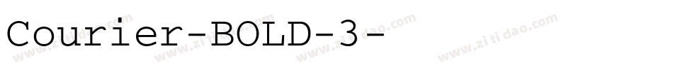 Courier-BOLD-3字体转换