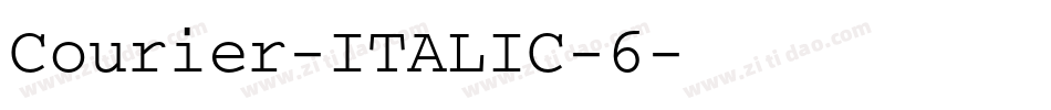 Courier-ITALIC-6字体转换