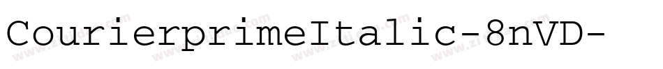 CourierprimeItalic-8nVD字体转换