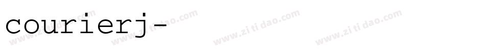 courierj字体转换