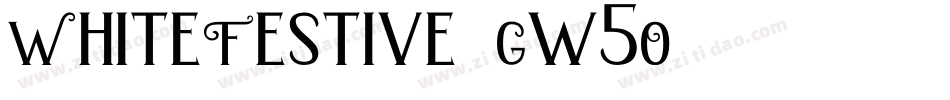 WhiteFestive-Gw5O字体转换