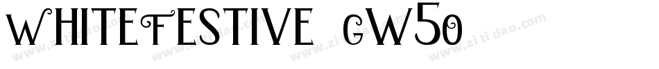 WhiteFestive-Gw5O字体转换