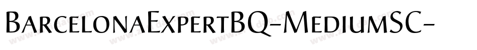 BarcelonaExpertBQ-MediumSC字体转换
