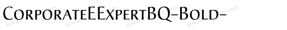 CorporateEExpertBQ-Bold字体转换
