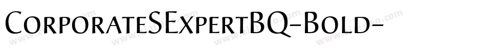 CorporateSExpertBQ-Bold字体转换