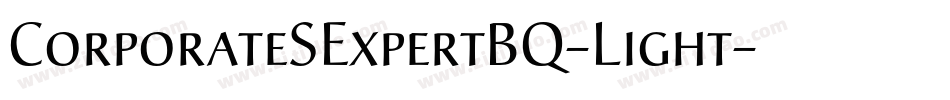 CorporateSExpertBQ-Light字体转换