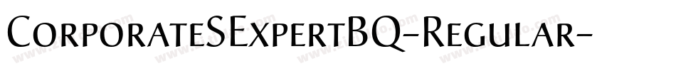 CorporateSExpertBQ-Regular字体转换