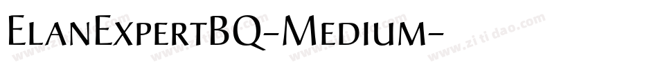 ElanExpertBQ-Medium字体转换