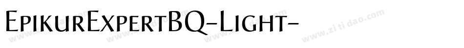 EpikurExpertBQ-Light字体转换