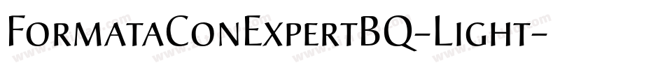 FormataConExpertBQ-Light字体转换