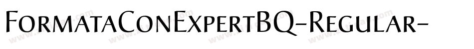 FormataConExpertBQ-Regular字体转换