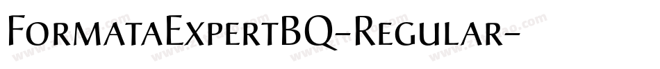 FormataExpertBQ-Regular字体转换