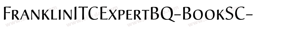 FranklinITCExpertBQ-BookSC字体转换