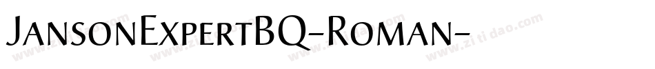 JansonExpertBQ-Roman字体转换