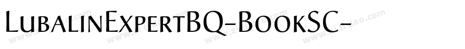 LubalinExpertBQ-BookSC字体转换