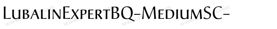 LubalinExpertBQ-MediumSC字体转换