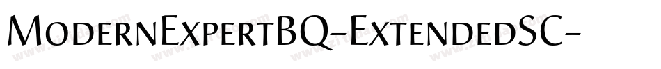 ModernExpertBQ-ExtendedSC字体转换