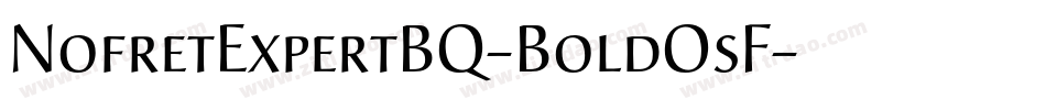NofretExpertBQ-BoldOsF字体转换