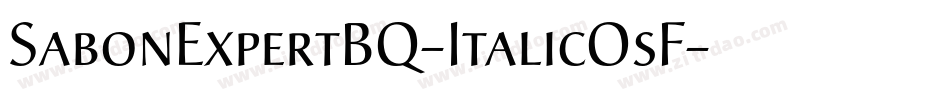 SabonExpertBQ-ItalicOsF字体转换