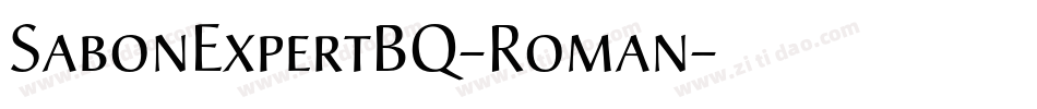 SabonExpertBQ-Roman字体转换