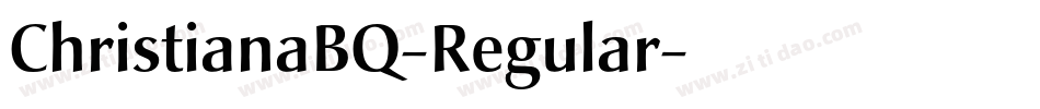 ChristianaBQ-Regular字体转换