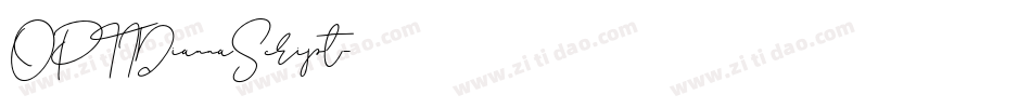 OPTIDiannaScript字体转换