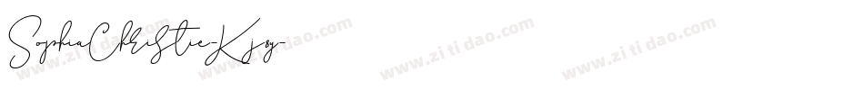 SophiaChristie-Kj8y字体转换