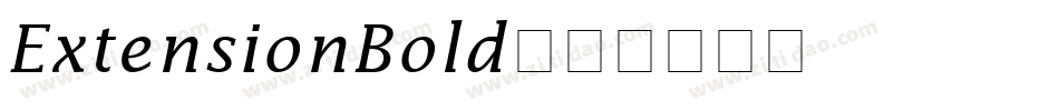 ExtensionBold字体转换