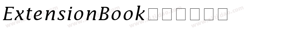 ExtensionBook字体转换