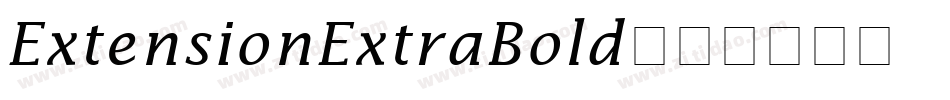 ExtensionExtraBold字体转换