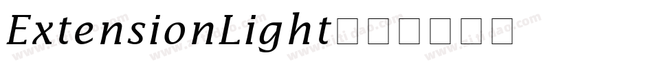 ExtensionLight字体转换