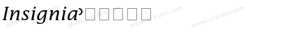 Insignia字体转换