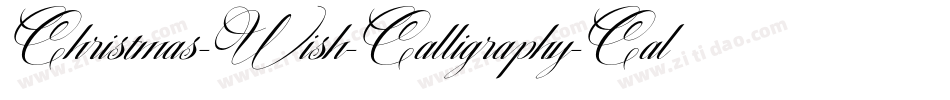 Christmas-Wish-Calligraphy-Call字体转换