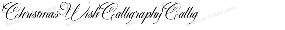 ChristmasWishCalligraphyCalligraphy-yKzZ字体转换