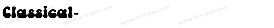 Classical字体转换