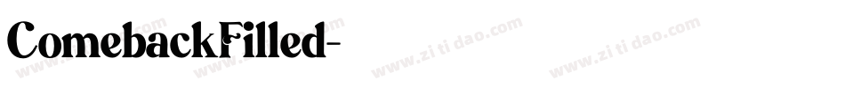 ComebackFilled字体转换