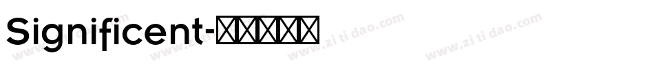 Significent字体转换