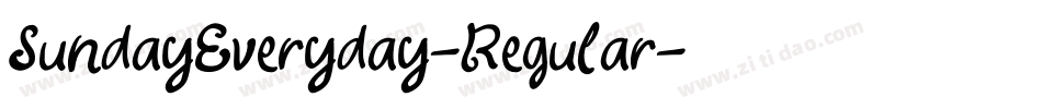 SundayEveryday-Regular字体转换 SundayEveryday-Regular字体转换