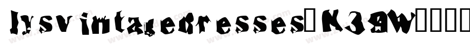 Iysvintagedresses-K39W字体转换
