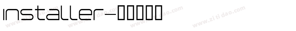 Installer字体转换