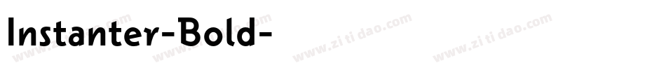 Instanter-Bold字体转换