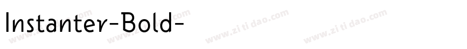 Instanter-Bold字体转换