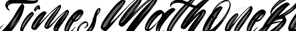 TimesMathOneBQ-Italic字体转换