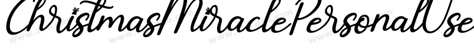 ChristmasMiraclePersonalUse-8DZ0字体转换