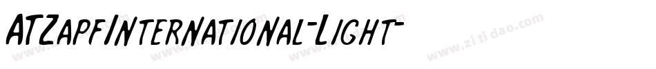 ATZapfInternational-Light字体转换