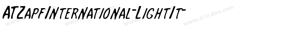 ATZapfInternational-LightIt字体转换