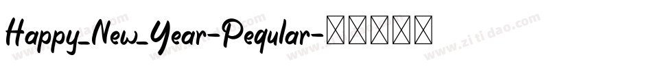 Happy_New_Year-Regular字体转换